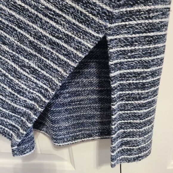 Loft navy and white stripe cowl neck sweater - Picture 3 of 5